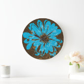 Vintage Psychedelische Bloemen van Waterman Grote Klok (Huis)