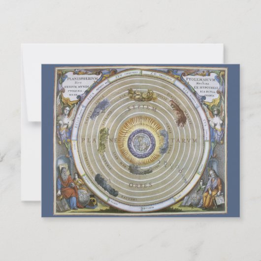 Vintage Ptolemaïsche Planisfeer door Andreas Cella (Voorkant)