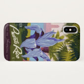Vintage Puerto Rico iPhone Hoesje (Achterkant (horizontaal))