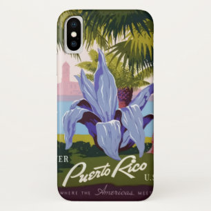Vintage Puerto Rico iPhone Hoesje