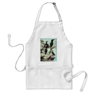 Vintage Puffins en Watervogels door Louis Fuertes Standaard Schort