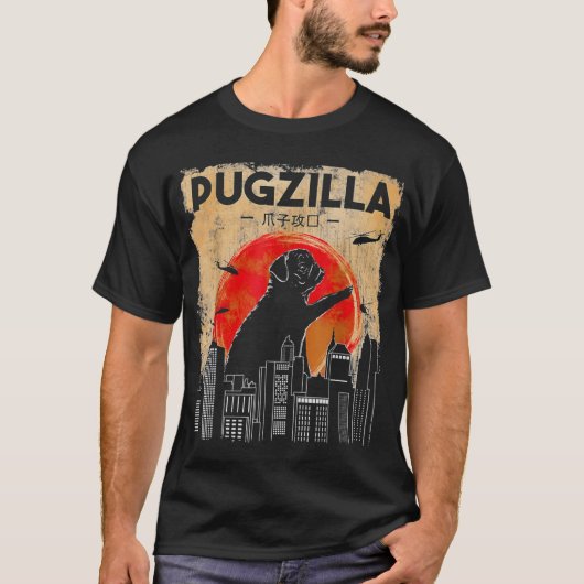 Vintage Pugzilla T-shirt (Voorkant)