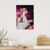 Vintage pulp-Hoesje  van springstaarten Poster (Keuken)