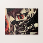Vintage Pulp Horror Vrouw Legpuzzel (Horizontaal)