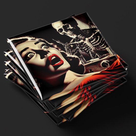 Vintage Pulp Horror Vrouw Magneet