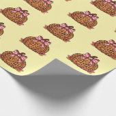 Vintage pumpkin Halloween pattern Cadeaupapier (Hoek)