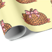 Vintage pumpkin Halloween pattern Cadeaupapier (Rol Hoek)