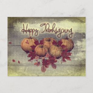 Vintage Pumpkins Invitation Briefkaart
