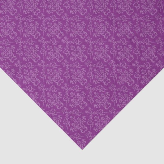 Vintage Purple Damask Pattern Tissuepapier (Detail)