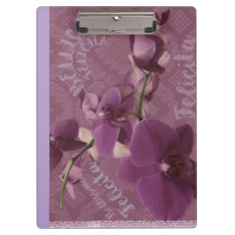 Vintage purple orchid klembord