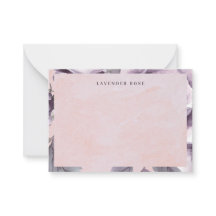 Vintage Purple Rose Watercolor Floral