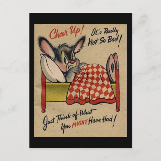 Vintage put Briefkaart (Voorkant)