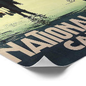 Vintage Pyramide Camel Poster in Caïro Egypte (Hoek)