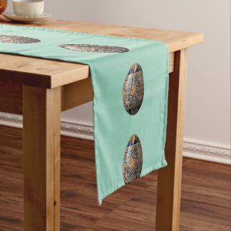 Vintage Pysanka Easter Egg Pattern Folk Art Cotton Korte Tafelloper