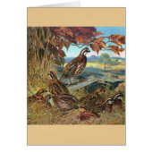 Vintage - Quail in het najaar, (Voorkant)