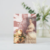 Vintage Queen Victoria London Briefkaart (Staand voorkant)