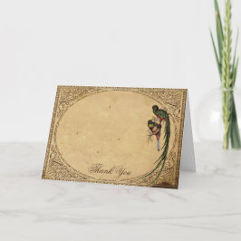 Vintage Quetzalvogel Elegante Dankkaart Bedankkaart