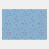 Vintage QUIDDITCH™ Schets Patroon Inpakpapier Vel (Voorkant 3)