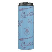 Vintage QUIDDITCH™ Schets Patroon Thermosbeker (Achterkant)