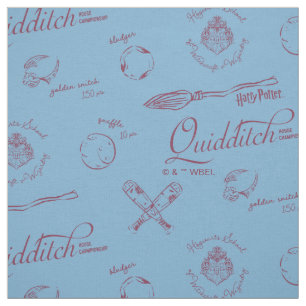 Vintage QUIDDITCH™-schetsontwerp Stof