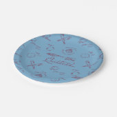 Vintage QUIDDITCH™ Schetspatroon Papieren Bordje (Gekanteld)
