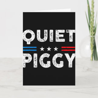 Vintage Quiet Piggy American Political Funny Trump Kaart
