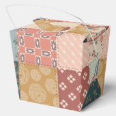 Vintage Quilt Favor Box Bedankdoosjes (Achterkant)