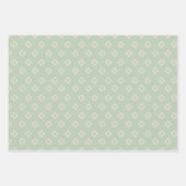 Vintage Quilt Inpakpapier Plat Vel Set van 3 (Voorkant 3)