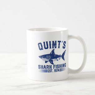 Vintage Quint's Haaien Vissen 1974 Retro Visser Bi Koffiemok