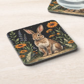 Vintage Rabbit  Bier Onderzetter (Linkerzijde)