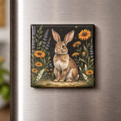 Vintage Rabbit  Magneet