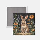 Vintage Rabbit  Magneet (Voorkant / Achterkant)