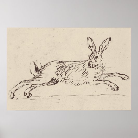 Vintage Rabbit Print (Voorkant)