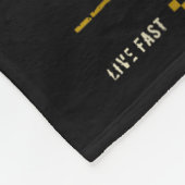 Vintage Race Car Design  Fleece Deken (Hoek)