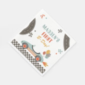 Vintage Race Car Party Napkins Servet (Hoek)