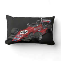 Vintage raceauto en turbo slakken lendenkussen | F