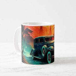 Vintage Racer Sunset T-shirt Koffiemok