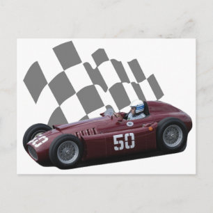 Vintage Racing Car Post Card 8 Briefkaart