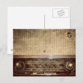 Vintage radio briefkaart (Voorkant / Achterkant)