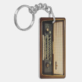 Vintage Radio Sleutelhanger (Voorkant Links)