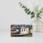 Vintage Rail Cars Business Card Visitekaartje (Staand voorkant)