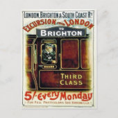 Vintage Rail Excursion Advertising Briefkaart (Voorkant)