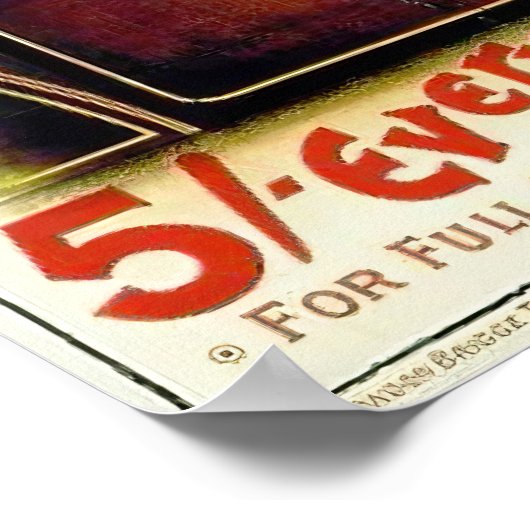 Vintage Rail Excursion Advertising Poster (Hoek)