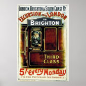 Vintage Rail Excursion Advertising Poster (Voorkant)