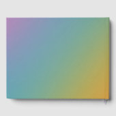 Vintage Rainbow Schaduw Gradient Blur Abstract Des Gastenboek (Achterkant)