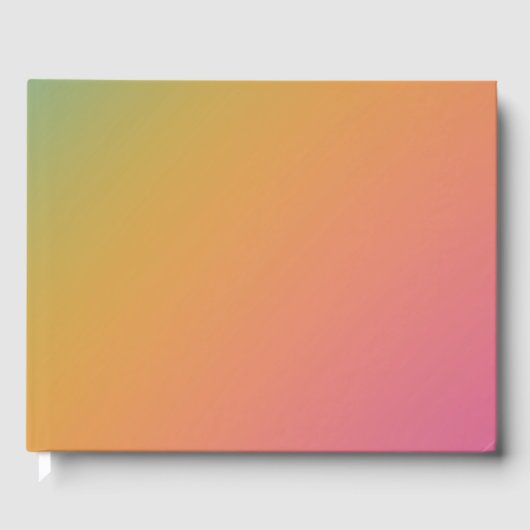 Vintage Rainbow Schaduw Gradient Blur Abstract Des Gastenboek (Voorkant)