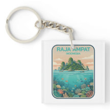 Vintage Raja Ampat Indonesië Koraalrif Duik Kunst