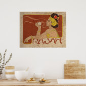 Vintage Rajah Poster (Keuken)