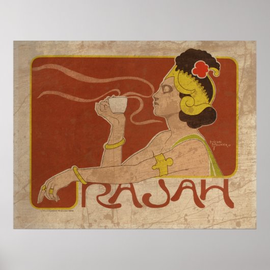 Vintage Rajah Poster (Voorkant)