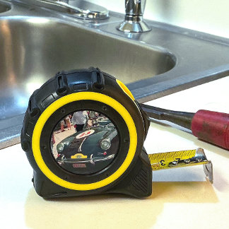 Vintage Rally Car Tape Measure Rolmaat